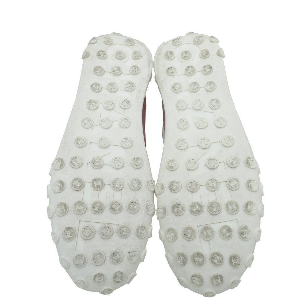 Chanel Bicolor CC Mesh Fabric Trainer Sneaker 39.5