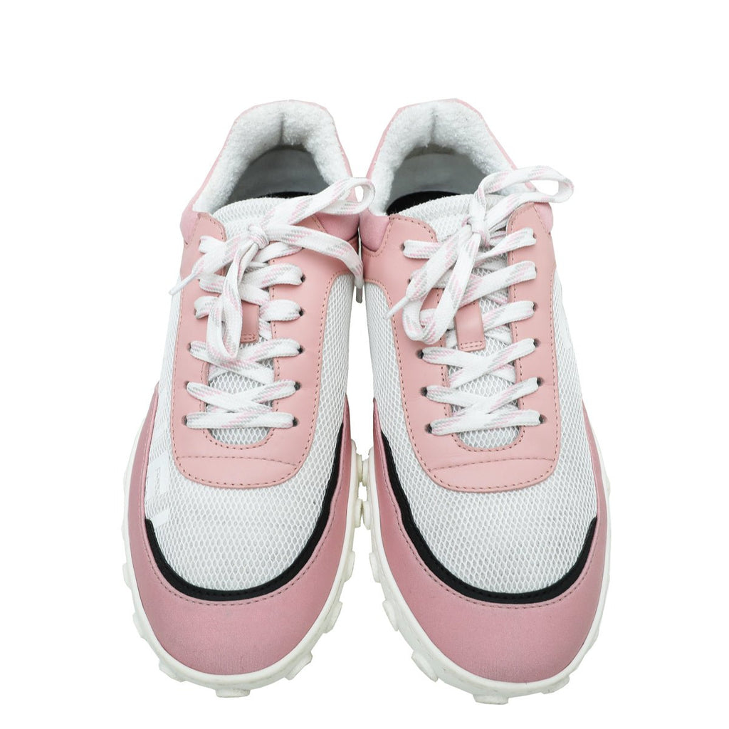 Chanel Bicolor CC Mesh Fabric Trainer Sneaker 39.5
