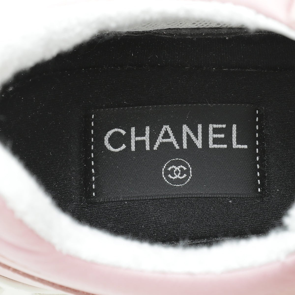 Chanel Bicolor CC Mesh Fabric Trainer Sneaker 39.5