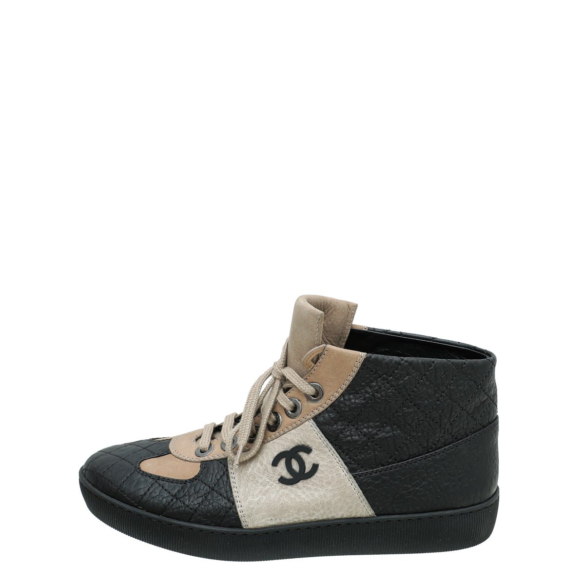 Chanel Bicolor CC Quilted Sneaker 38.5