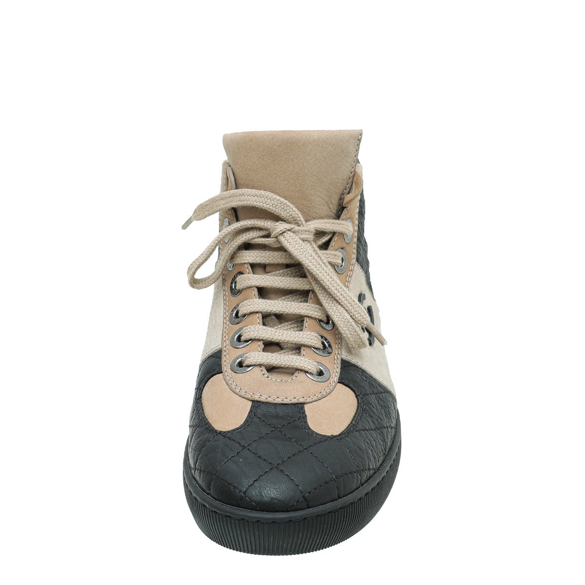 Chanel Bicolor CC Quilted Sneaker 38.5