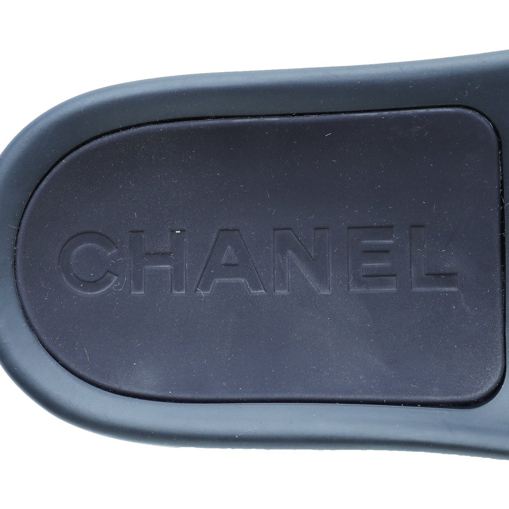 Chanel Bicolor CC Rubber Mules 40