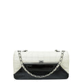 Chanel Bicolor Chocolate Bar Kiss Lock Flap Medium Bag