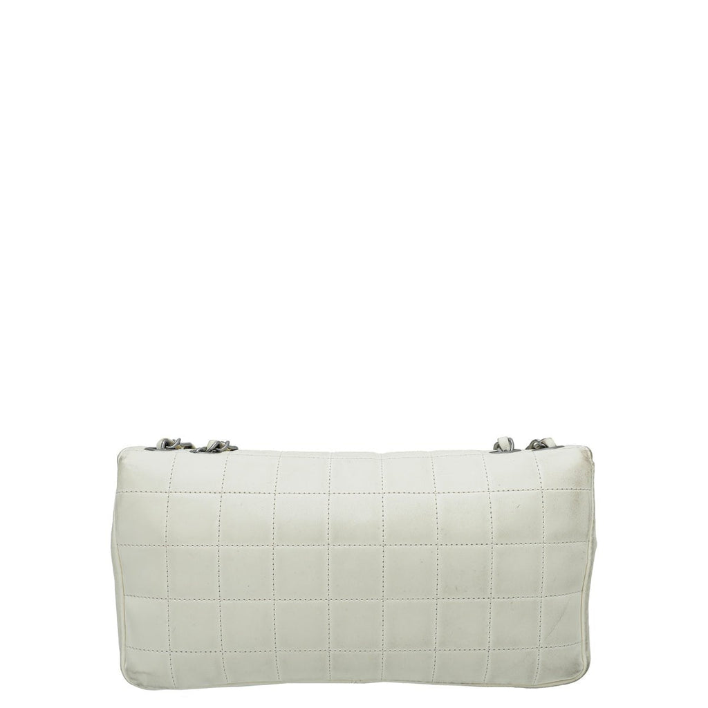 Chanel Bicolor Chocolate Bar Kiss Lock Flap Medium Bag