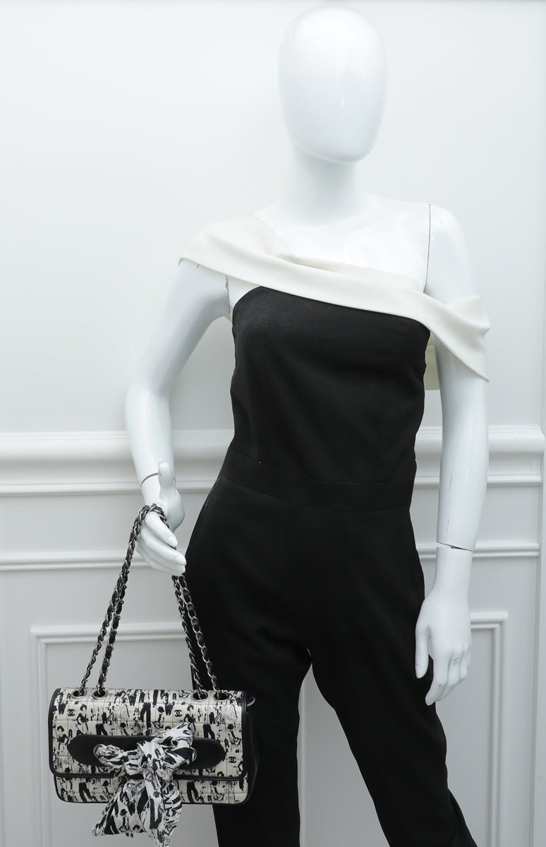 Chanel Bicolor Coco Mademoiselle Scarf Flap Bag