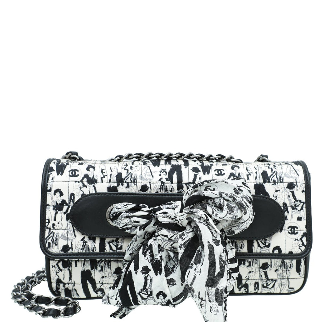Chanel Bicolor Coco Mademoiselle Scarf Flap Bag