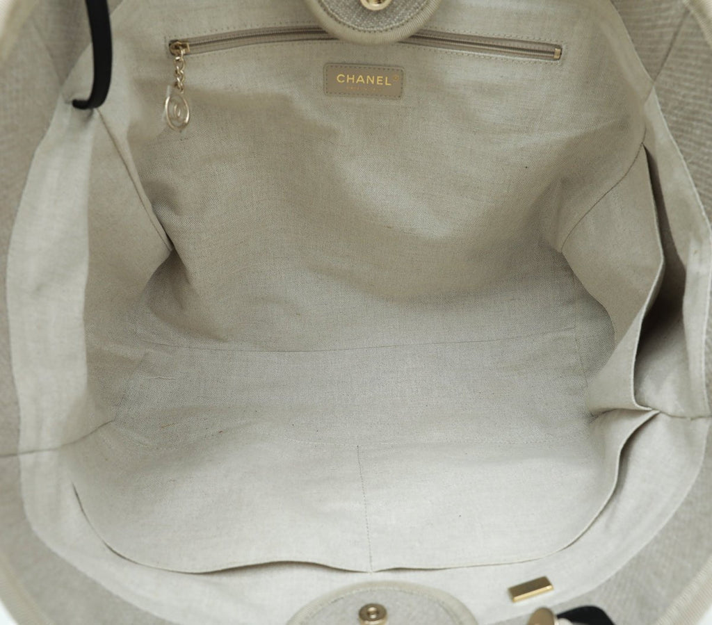 Chanel Bicolor Deauville Tote Large Bag