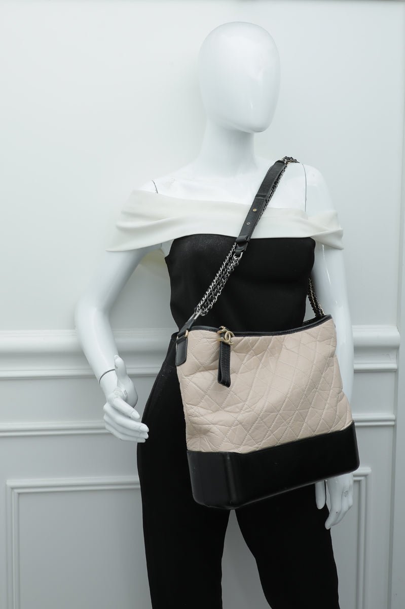 Chanel Bicolor Gabrielle Hobo Medium Bag