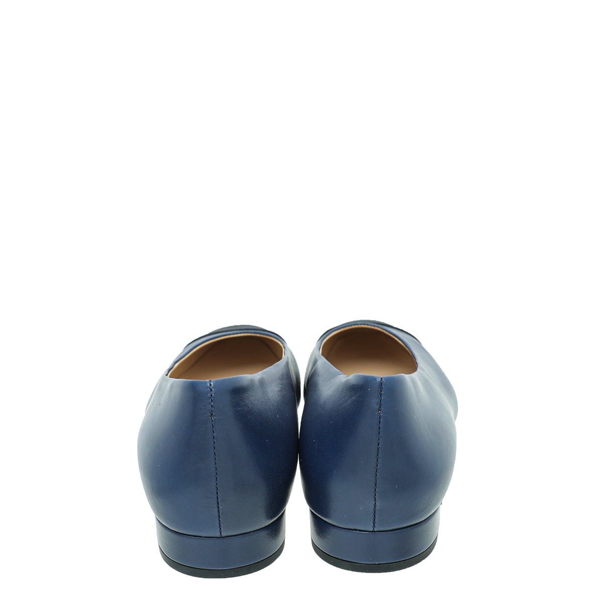 Chanel Bicolor Grosgrain Calf Ballet Flats 38