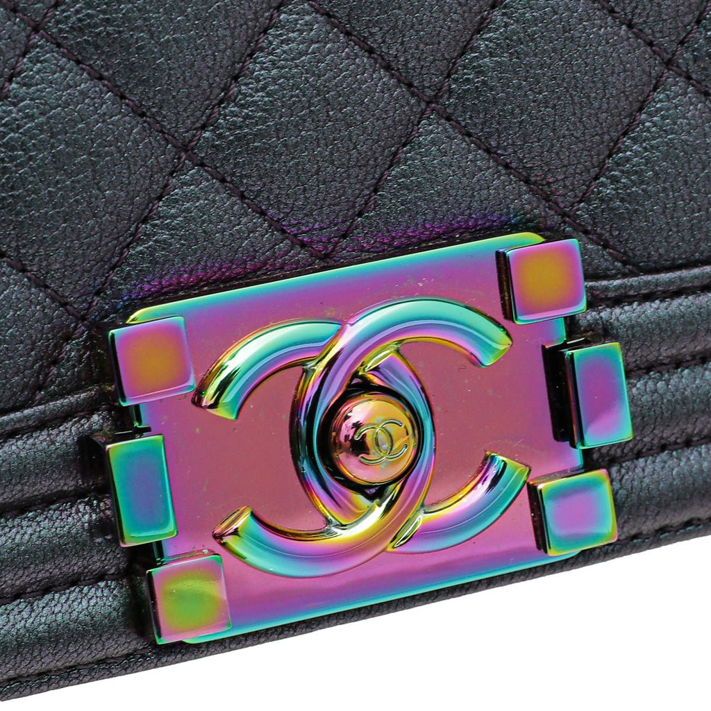 Chanel Bicolor Iridescent Boy Medium Bag