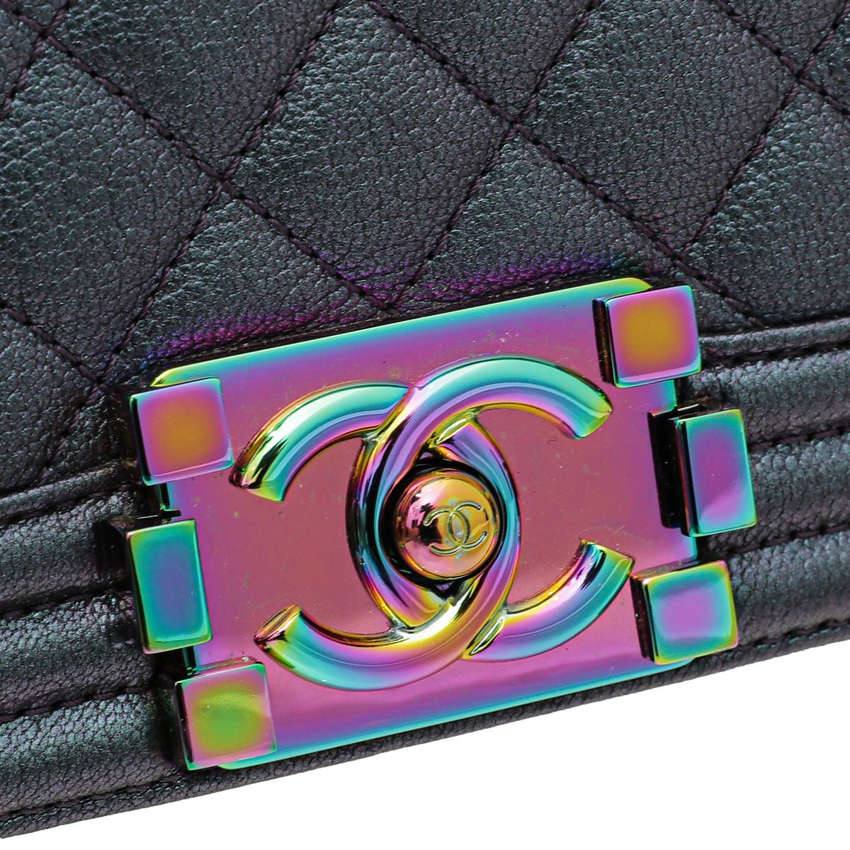 Chanel Bicolor Iridescent Boy Medium Bag