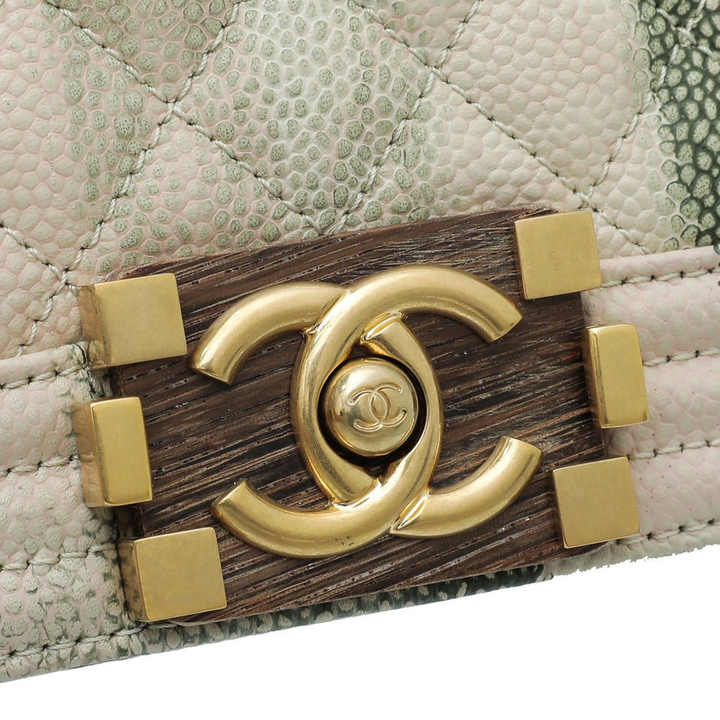 Chanel Bicolor Le Boy Cuba Painted Medium Flap Bag