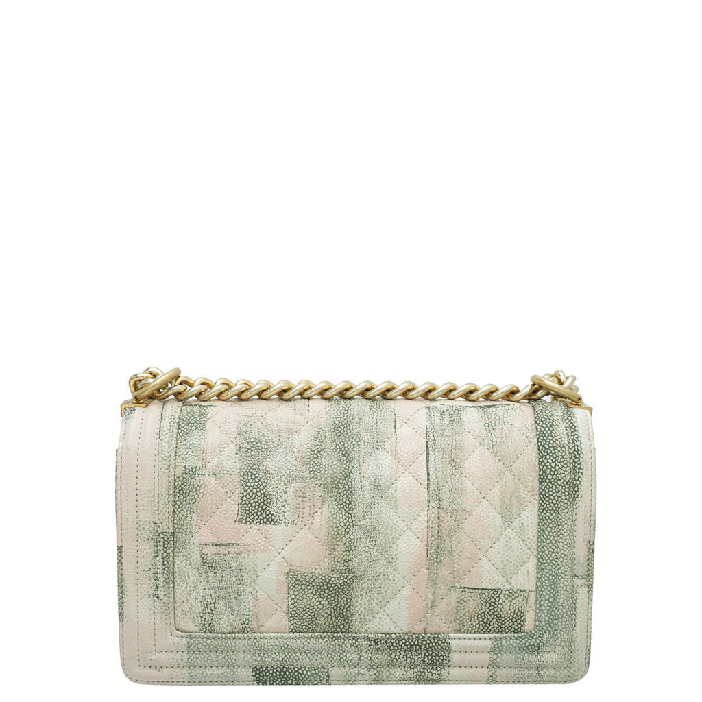 Chanel Bicolor Le Boy Cuba Painted Medium Flap Bag