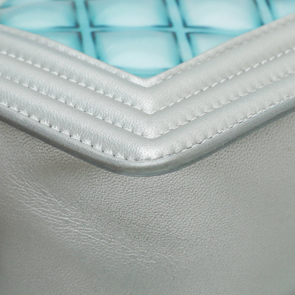 Chanel Bicolor Le Boy Metallic Small Bag