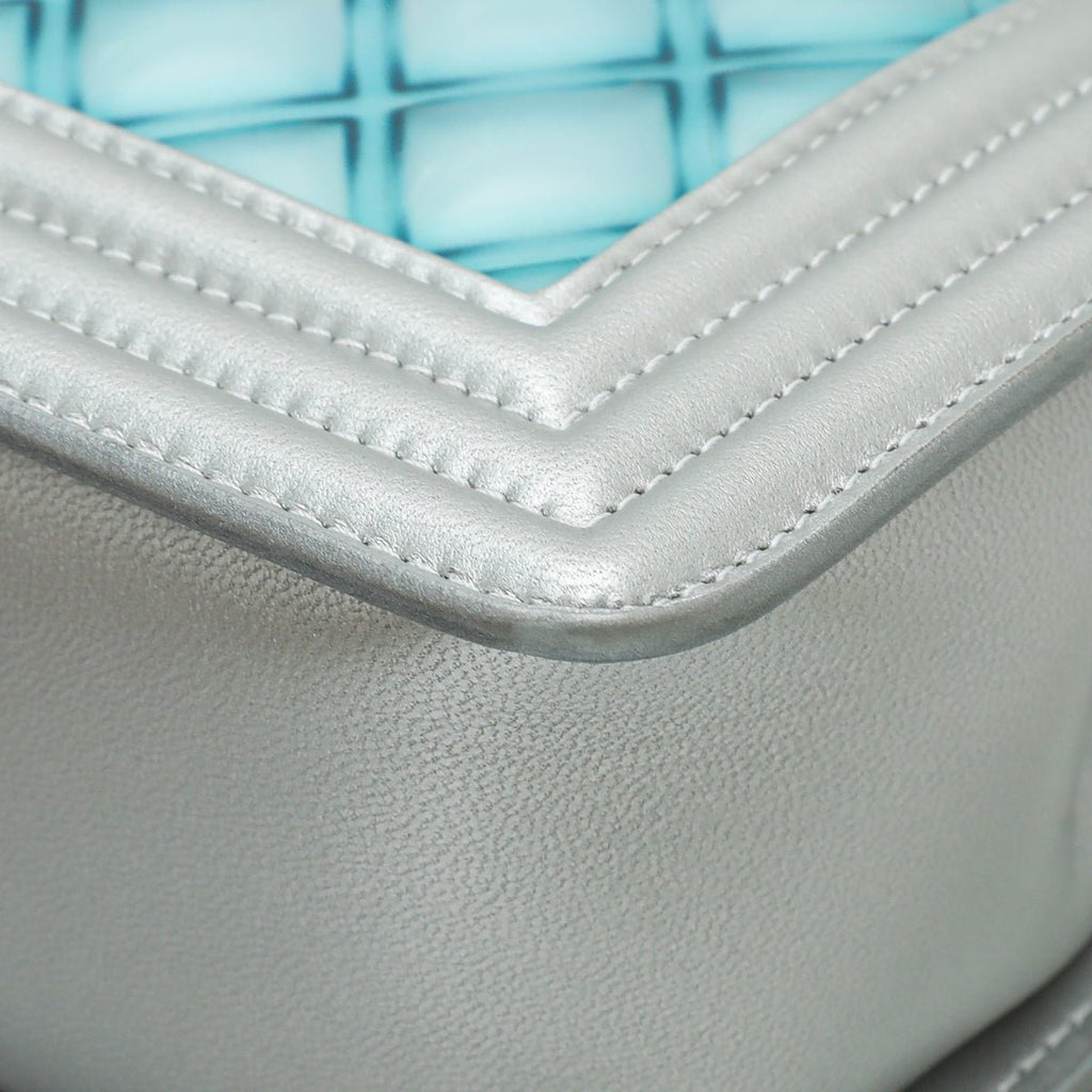 Chanel Bicolor Le Boy Metallic Small Bag