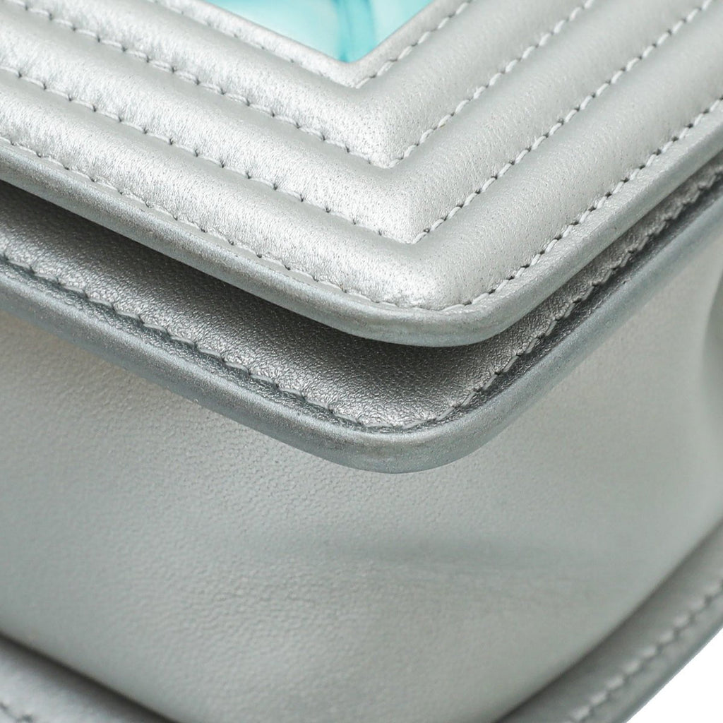 Chanel Bicolor Le Boy Metallic Small Bag