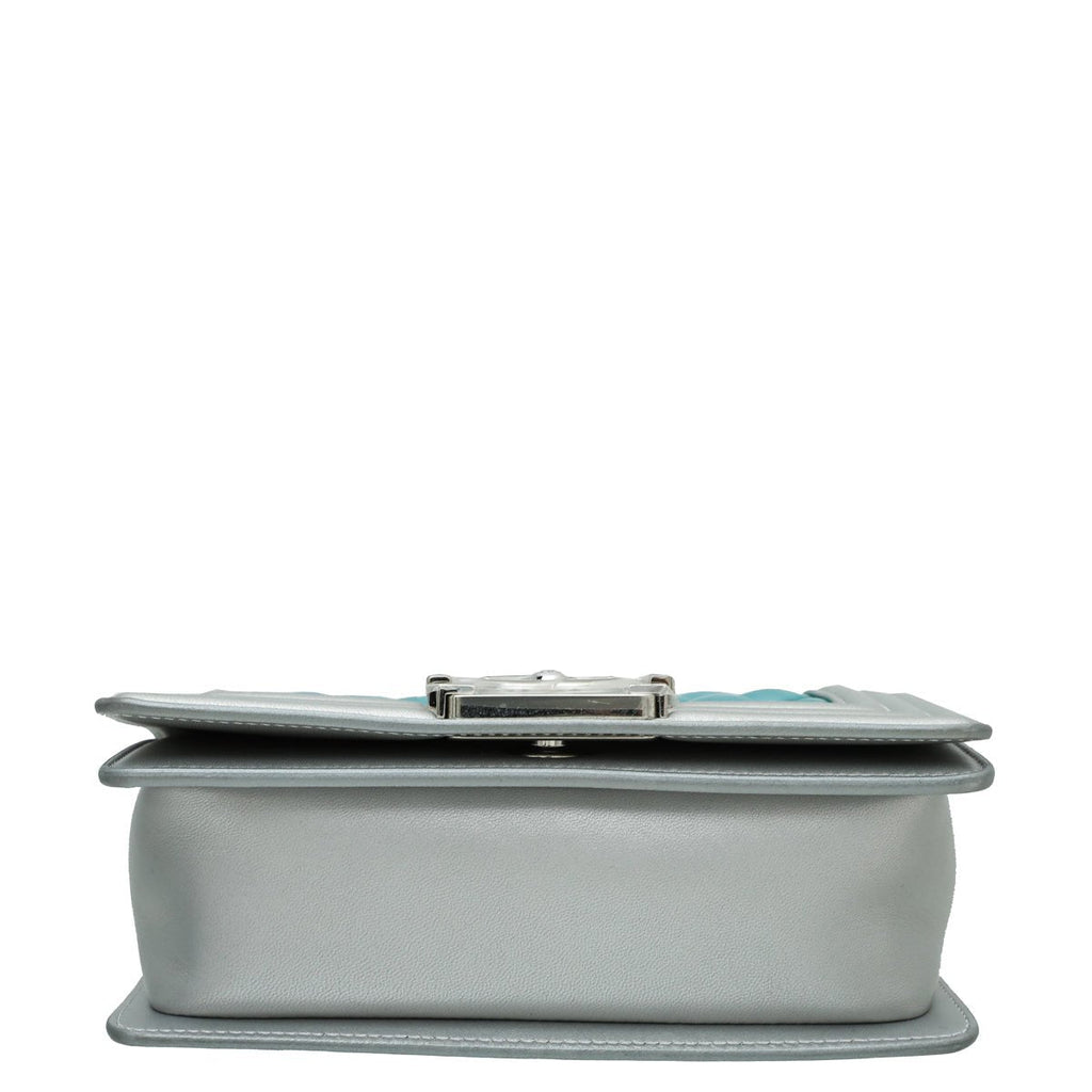 Chanel Bicolor Le Boy Metallic Small Bag