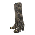 Chanel Bicolor Metal Tweed Cage Cap Toe 40