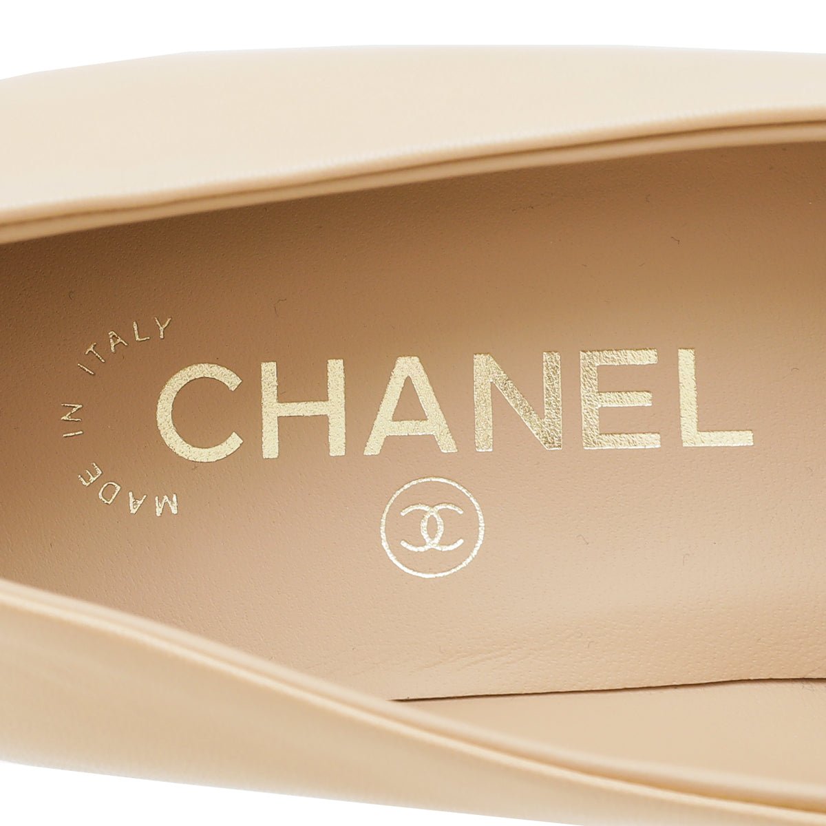 Chanel Bicolor Pearl Heel Pointed Pumps 38