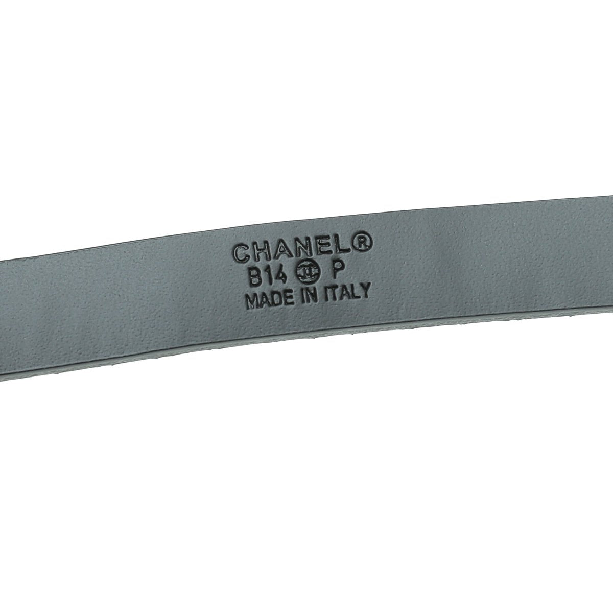 Chanel Bicolor Python CC Chain Belt 30