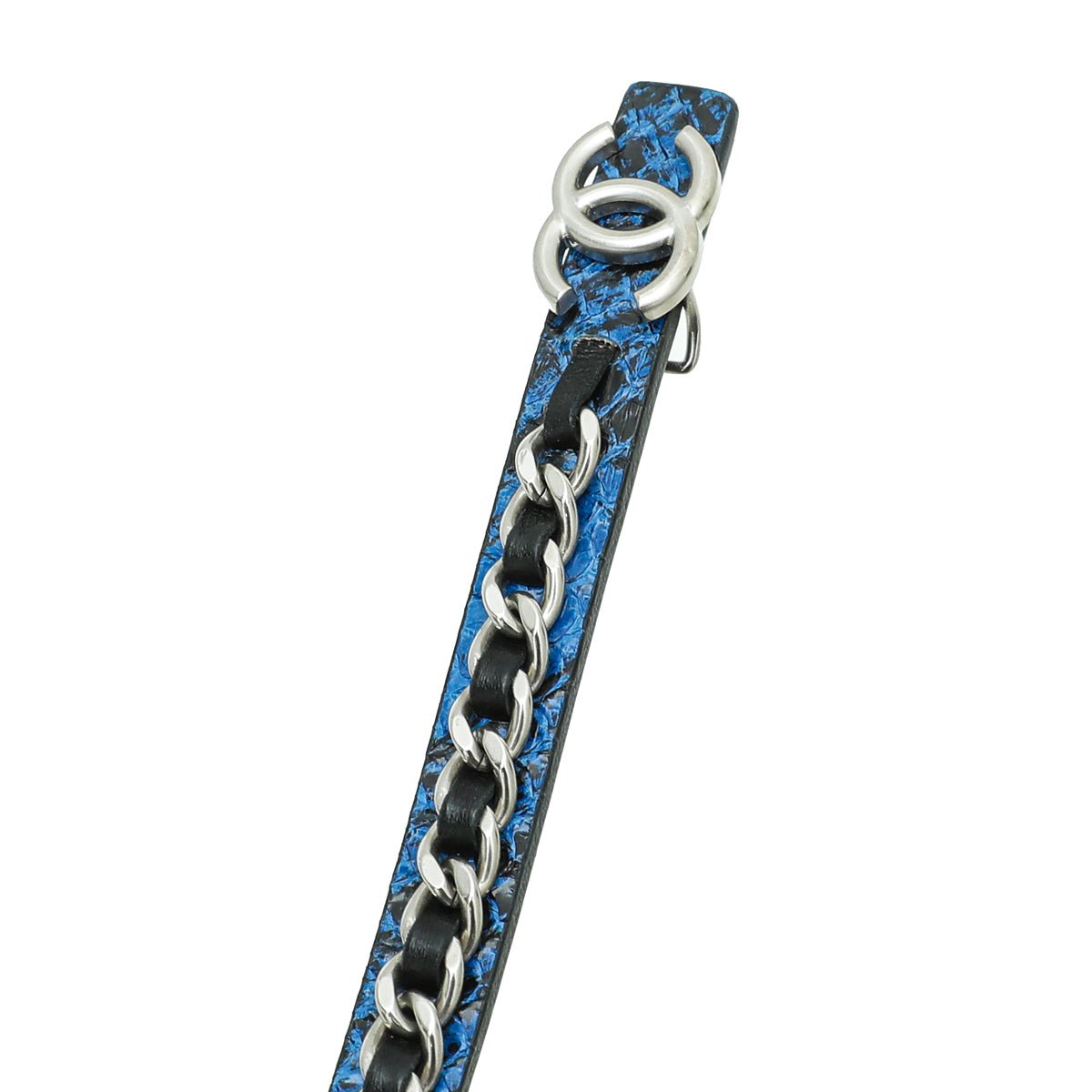 Chanel Bicolor Python CC Chain Belt 30