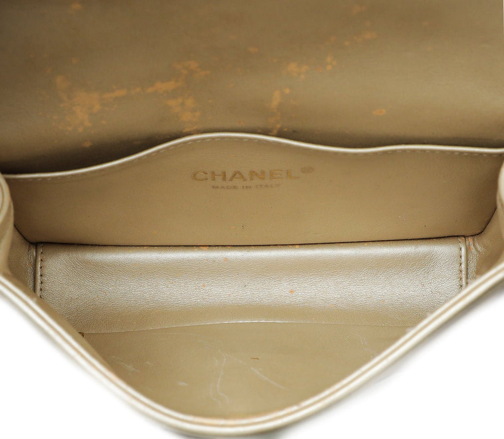 Chanel Bicolor Python Metiers D'Art Boy Flap Small Bag