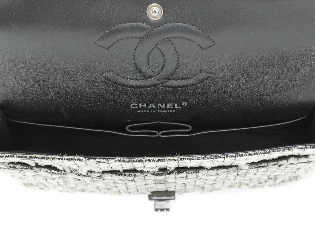 Chanel Bicolor Reissue Tweed Garden Party 224 Double Flap Bag