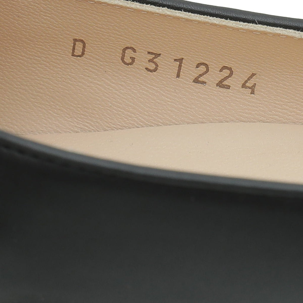 Chanel Black Camellia Pearl Ballet Flats 37.5