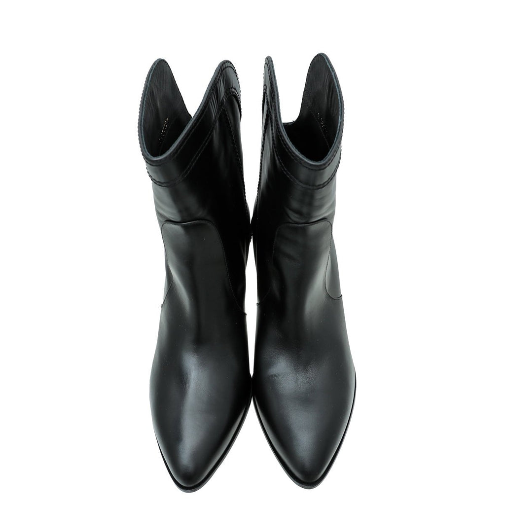 Chanel Black CC Ankle Boot 40.5