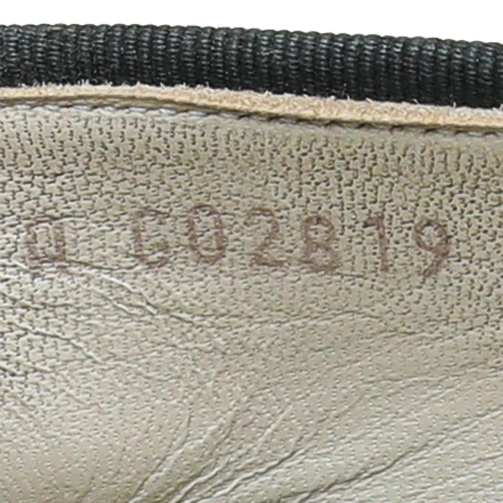 Chanel Black CC Cap Toe Bow Flat Ballerina 37.5