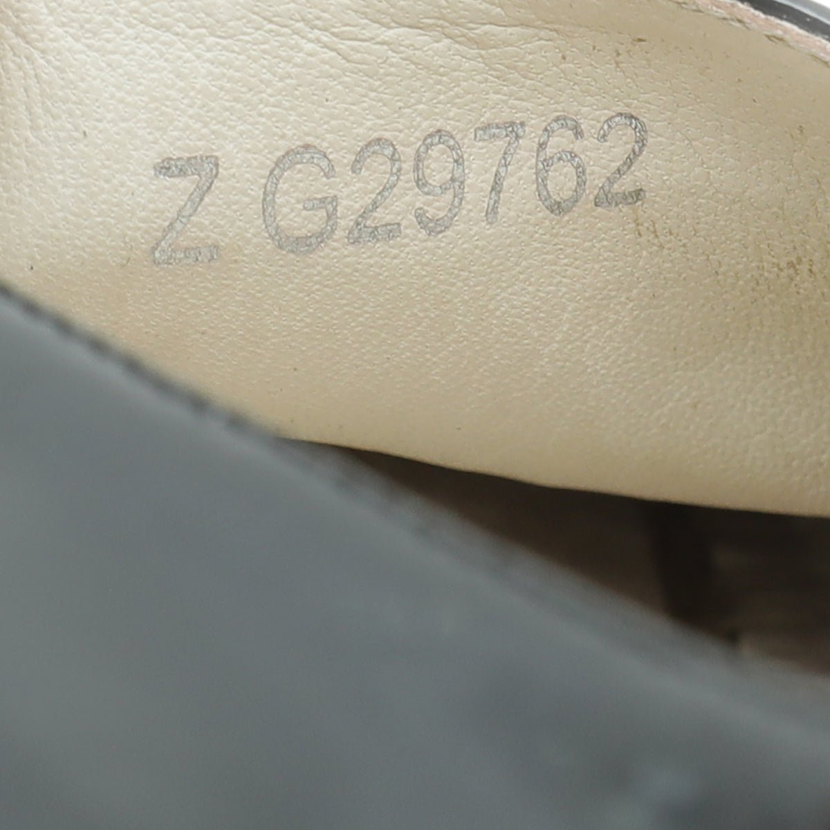 Chanel Black CC Cap Toe Espadrille 38