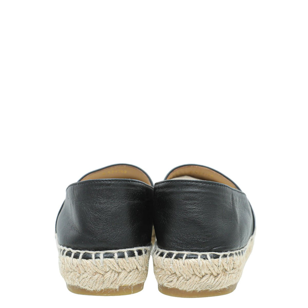 Chanel Black CC Cap Toe Sneaker 36