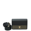 Chanel Black CC Captain Gold Belt Bag