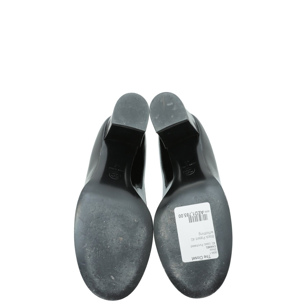 Chanel Black CC Chain Loafer Pump 40