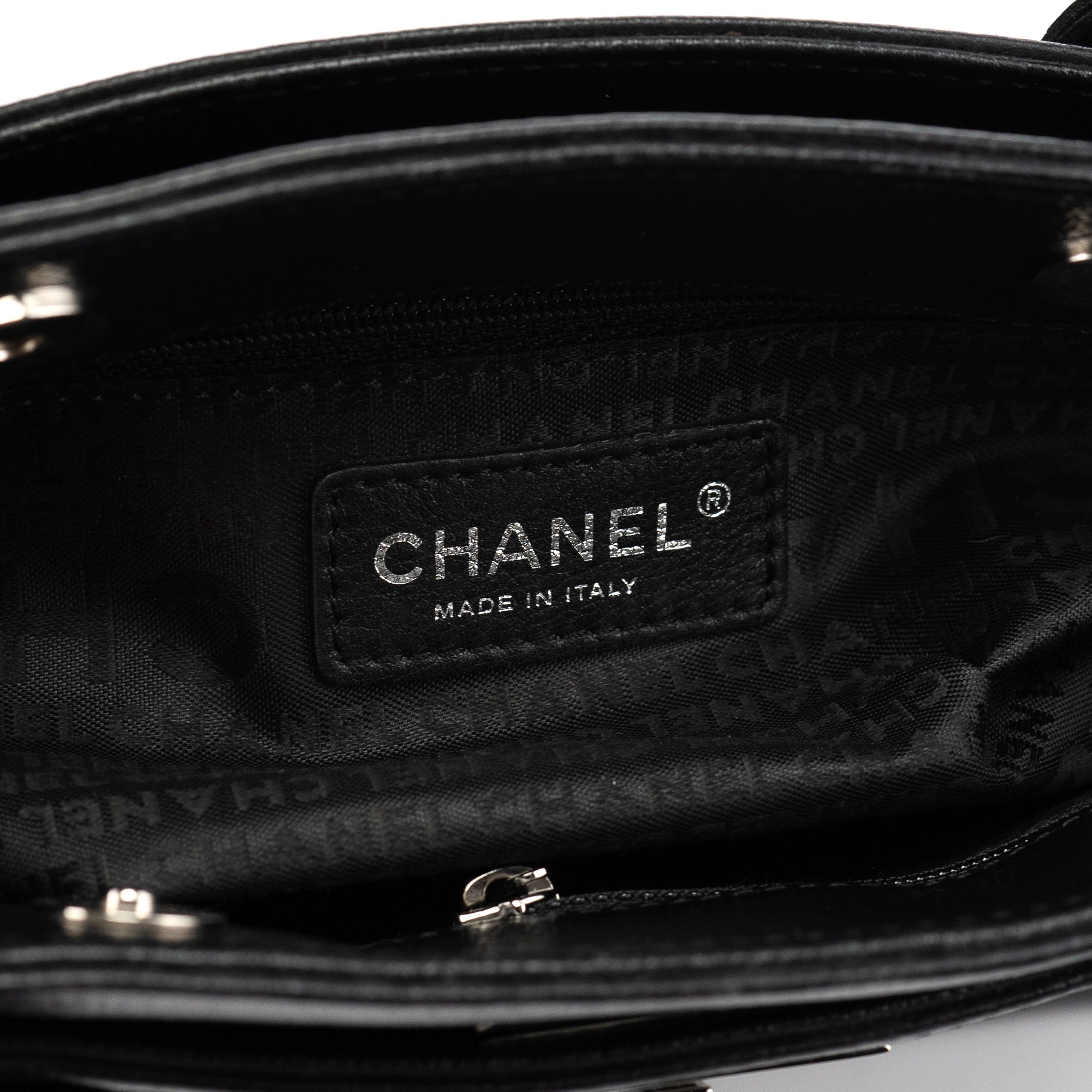 Black Leather 2.55 Turnlock Tote Bag