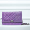 Chanel Purple Boy WOC Clutch Bag