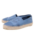 Chanel Royal Blue CC Cap Toe Espadrille 38