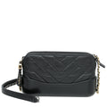 Chanel Black CC Double Zip Gabrielle Chain Clutch