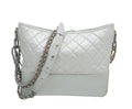 Chanel Light Grey CC Gabrielle Hobo Bag
