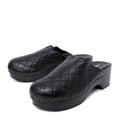 Chanel Black CC Quilted Wooden Platform 38