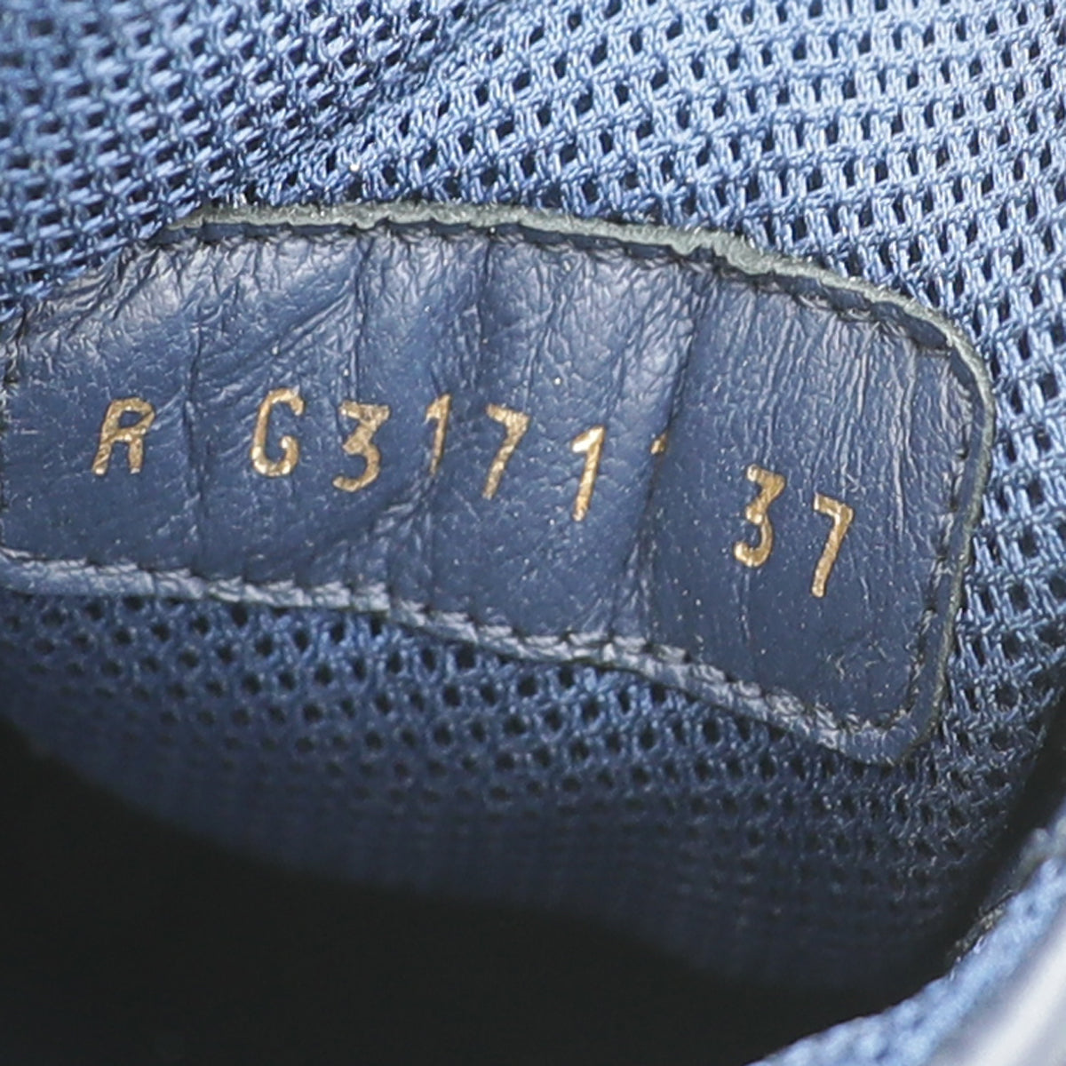 Chanel Blue CC Trainer Sneaker 37