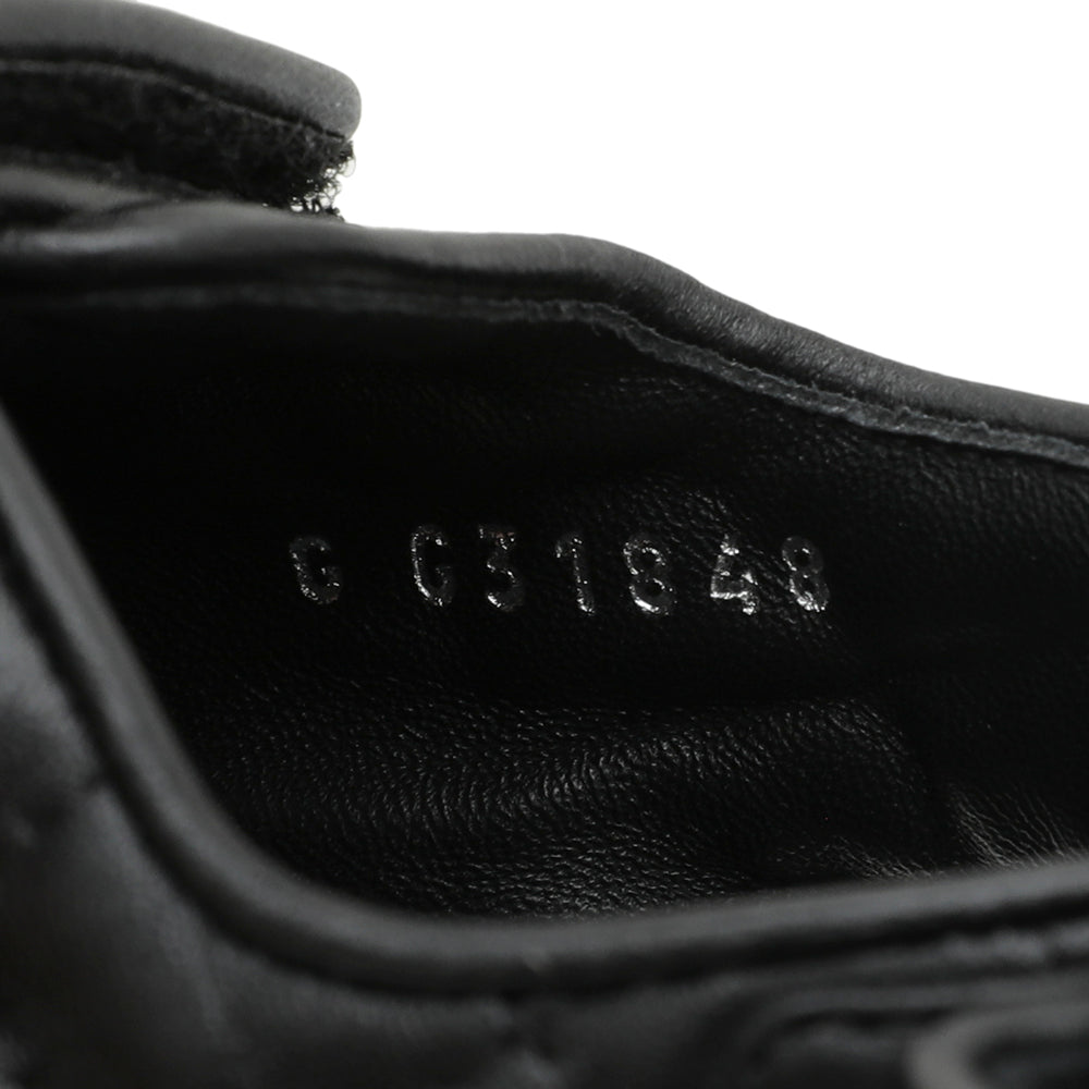 Chanel Black CC Velcro Flat Sandals 39