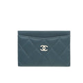 Chanel Blue Classic Card Holder