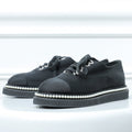 Chanel Black Faux Pearl Beads Shoes 39