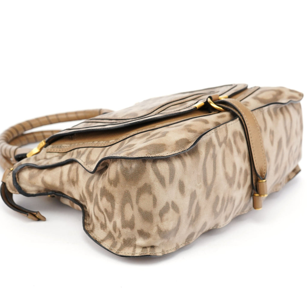 1/150 Brown Leather Cheetah Marcie Bag