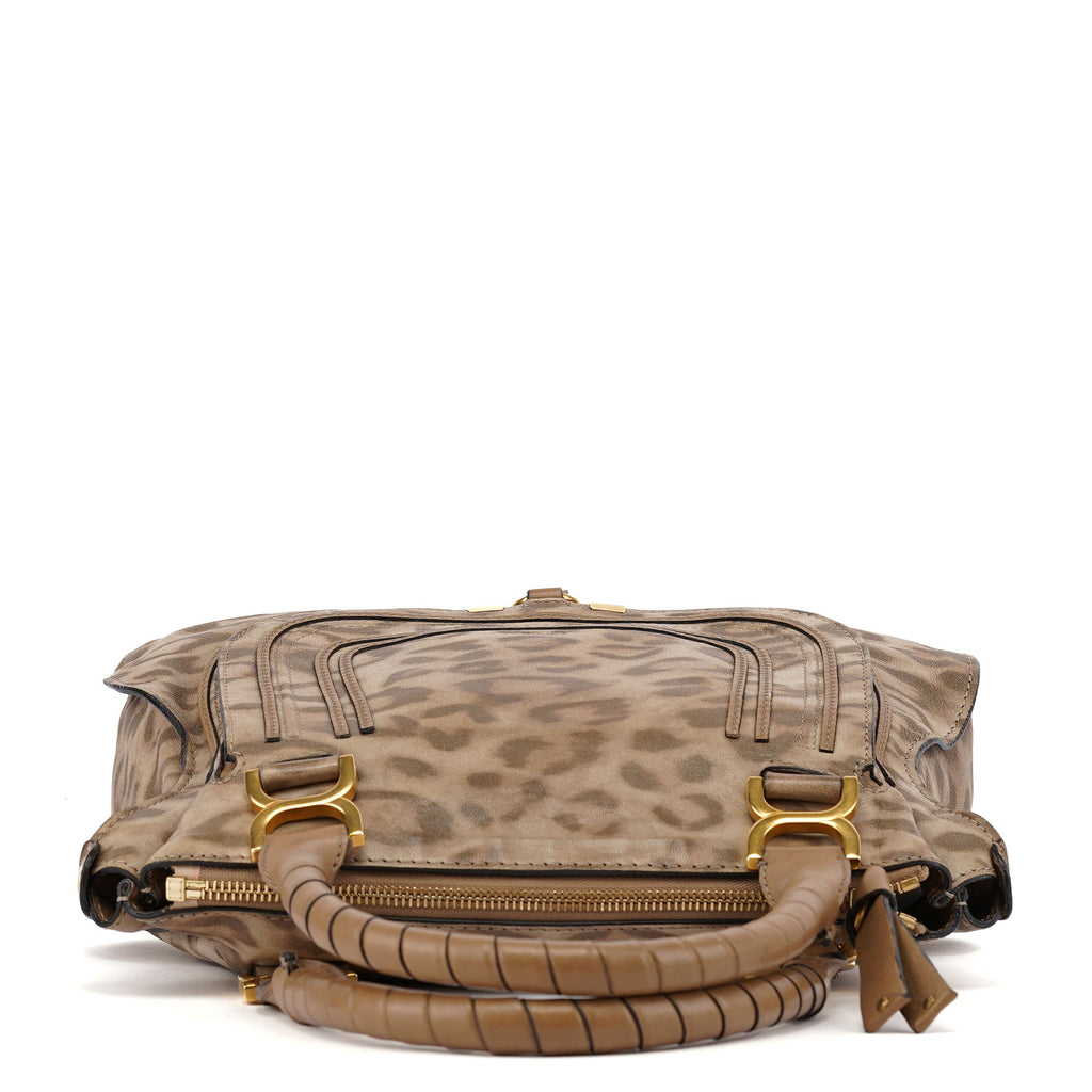 1/150 Brown Leather Cheetah Marcie Bag