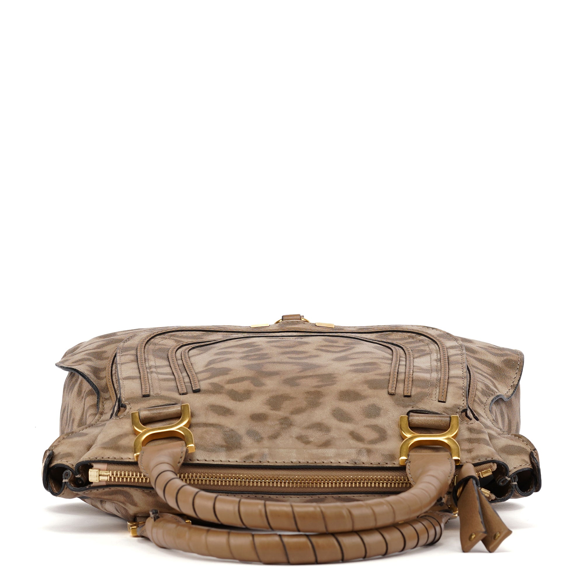 1/150 Brown Leather Cheetah Marcie Bag