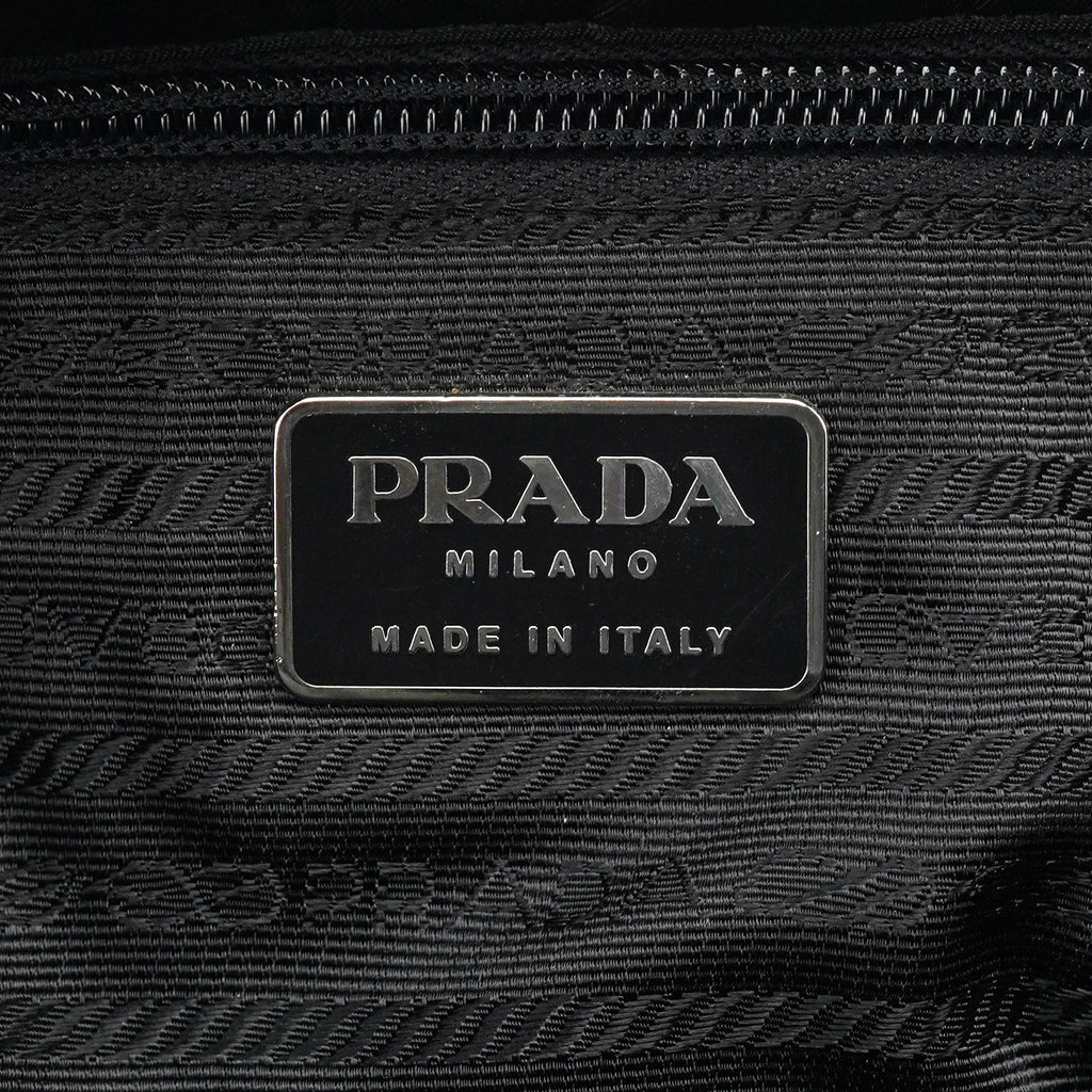 1998 Black Tessuto Plastic Tote Bag