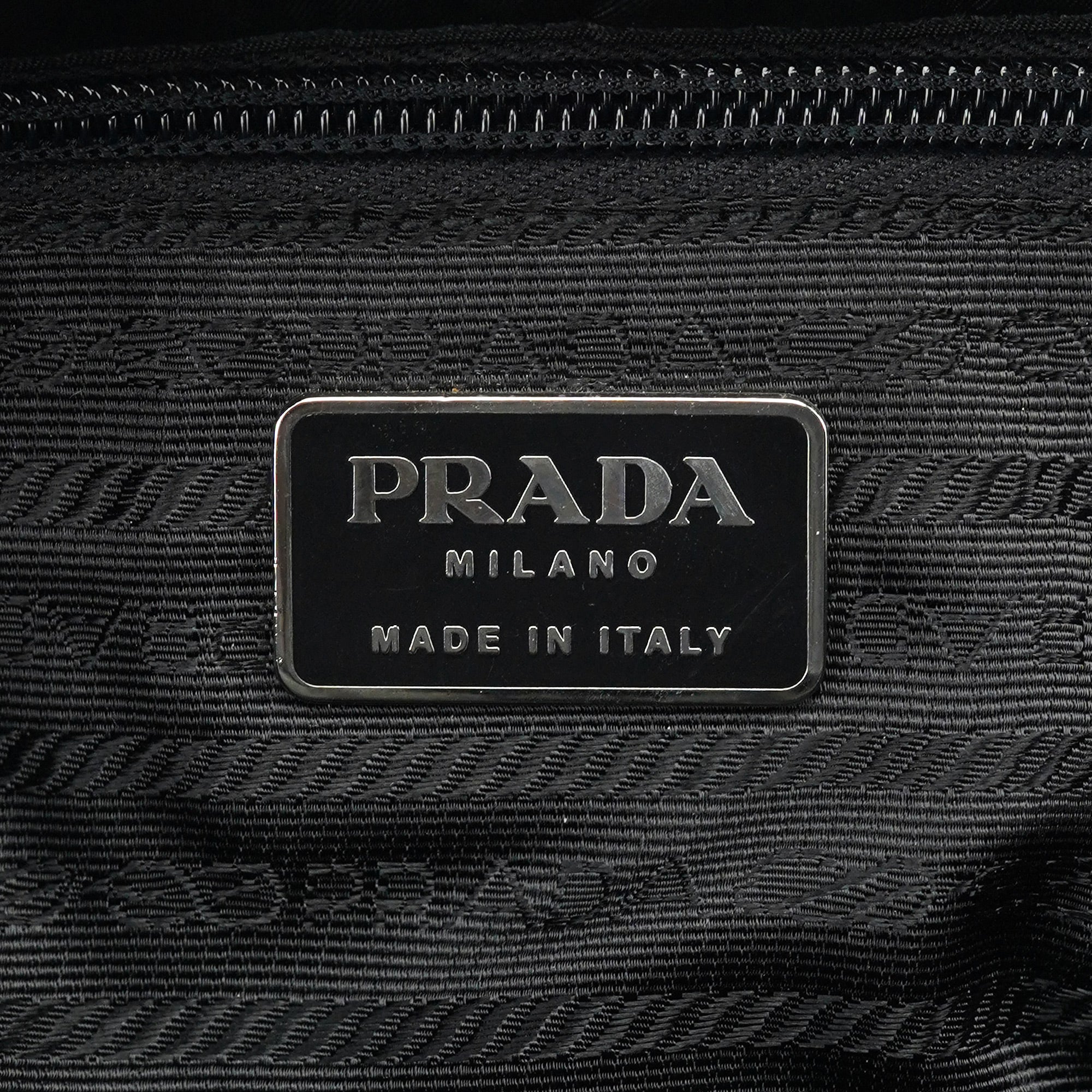1998 Black Tessuto Plastic Tote Bag