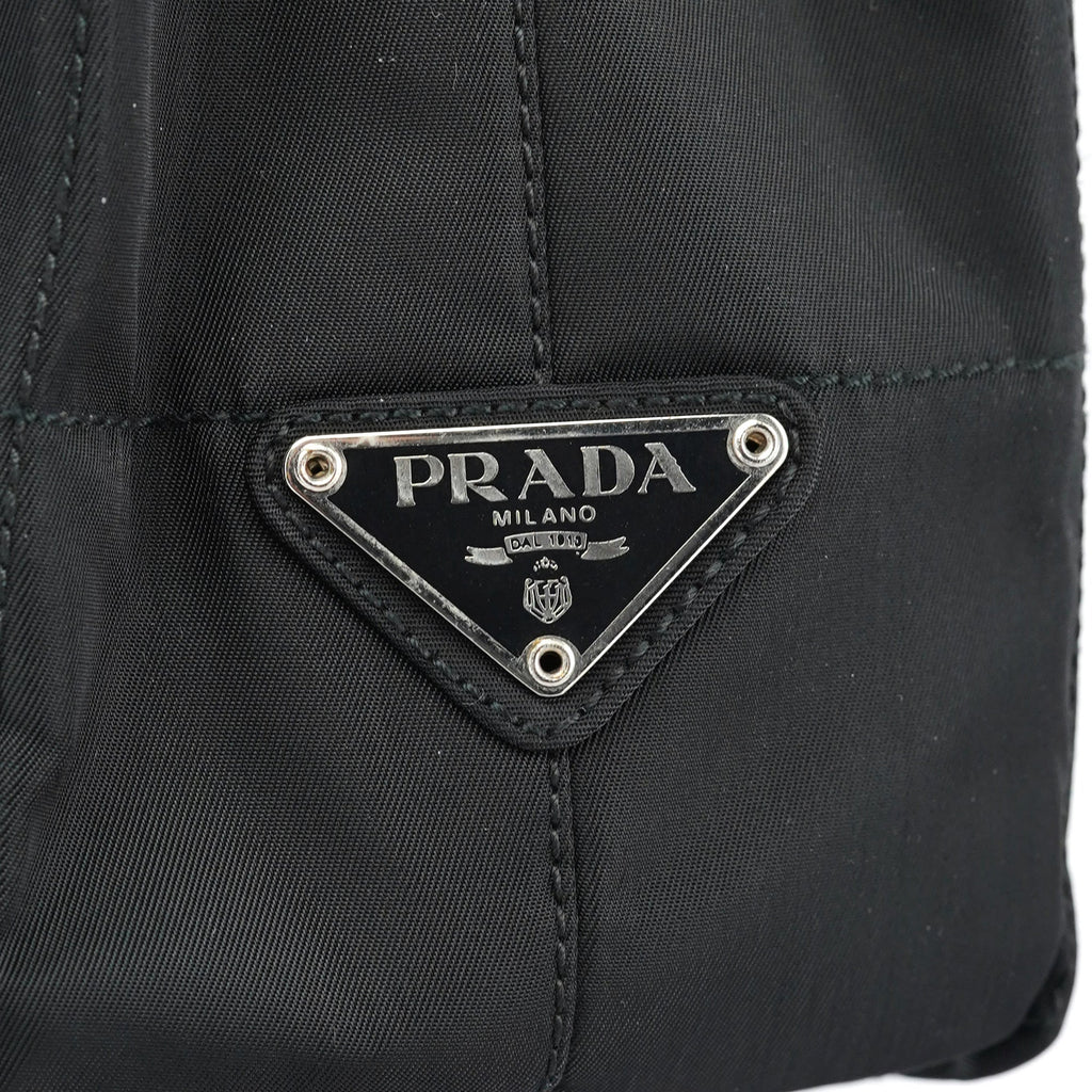 1998 Black Tessuto Plastic Tote Bag